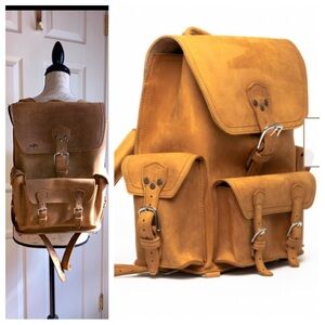 Saddleback Leather Premium Sturdy Brown Backpack Daybag Artisan Crafted Bag